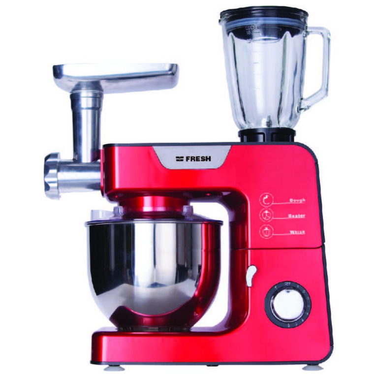 FRESH STAND MIXER 1200 WATT WITH GRINDER RED COLOR FM-101B-5732