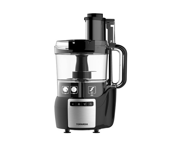 TORNADO Food Processor 450 Watt, 1.5 Liter Bowl, Black FP-450T