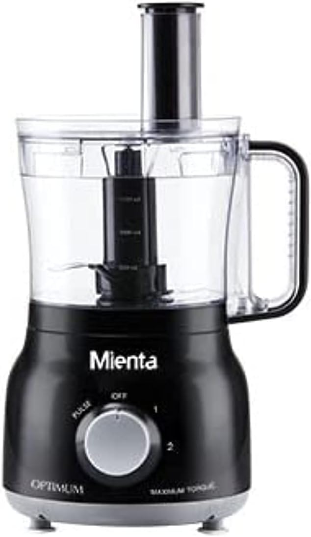 Mienta FP14922B Food Processor Black  محضر طعام من ميانتا اسود