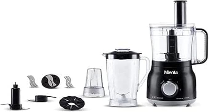 Mienta FP14922B Food Processor Black  محضر طعام من ميانتا اسود