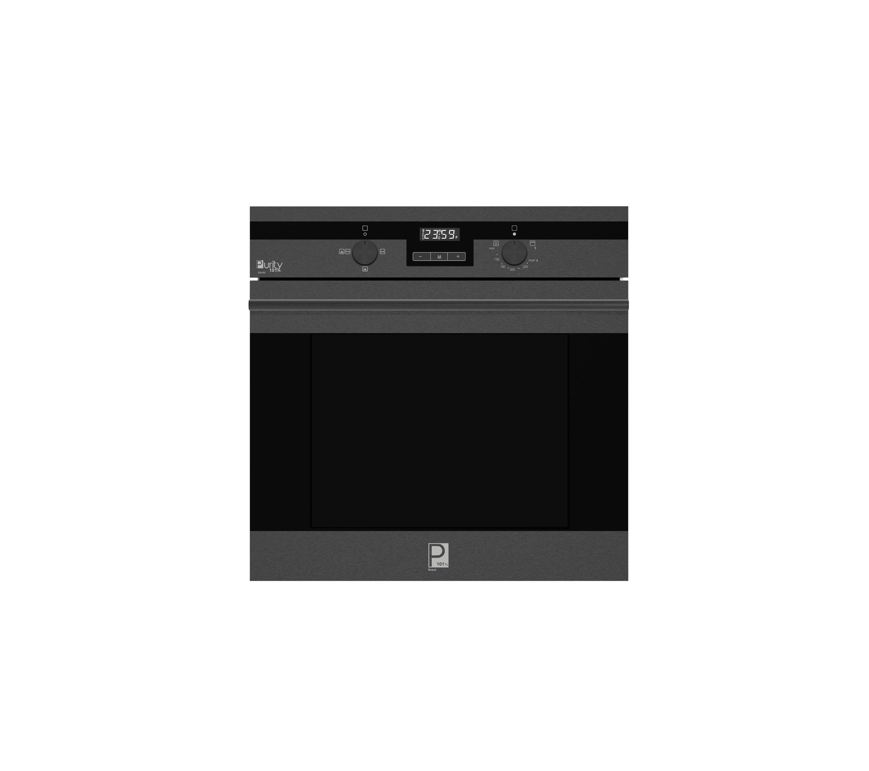 Purity’s XXL built-in oven FR PRO – Dark inox Built in Gas+Gas Oven with Turbo Fan