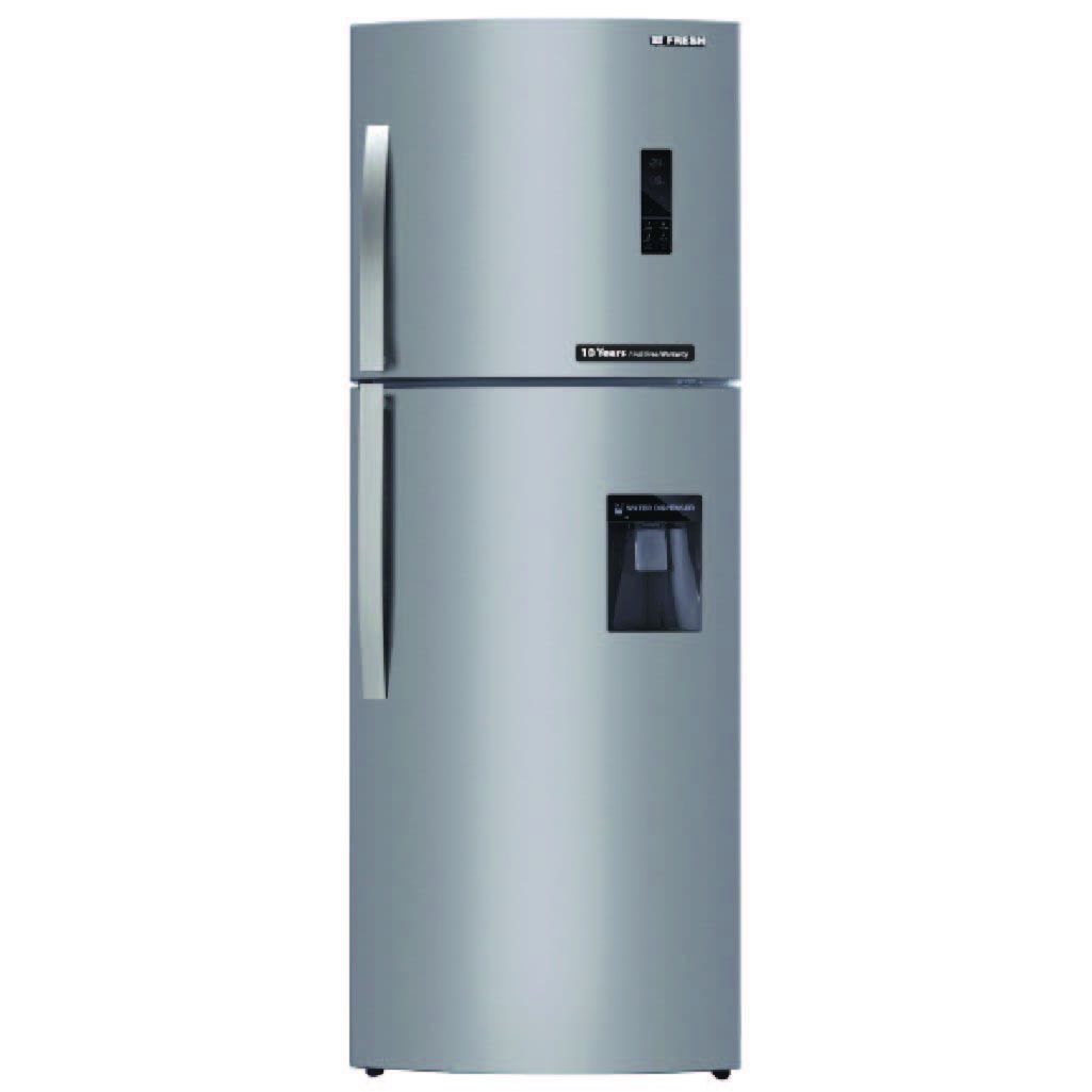 Fresh Fnt-D470Y Refrigerator 16 Ft No Frost Stainless Digital With Water Dispenser, Silver