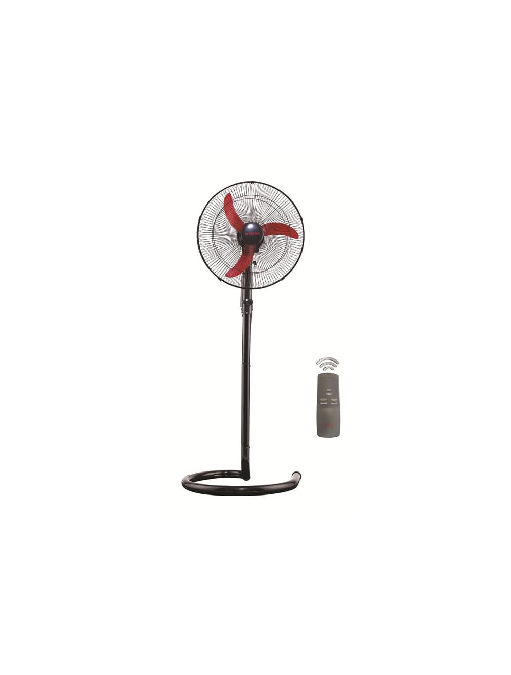 فريش الشبح مروحة ستاند 20 بوصة بريموت 3 سرعات، عملية وآمنة مع ضمان وتوصيل | Fresh El Shabah 20” Stand Fan with remote, 3 blades, safe & stylish.