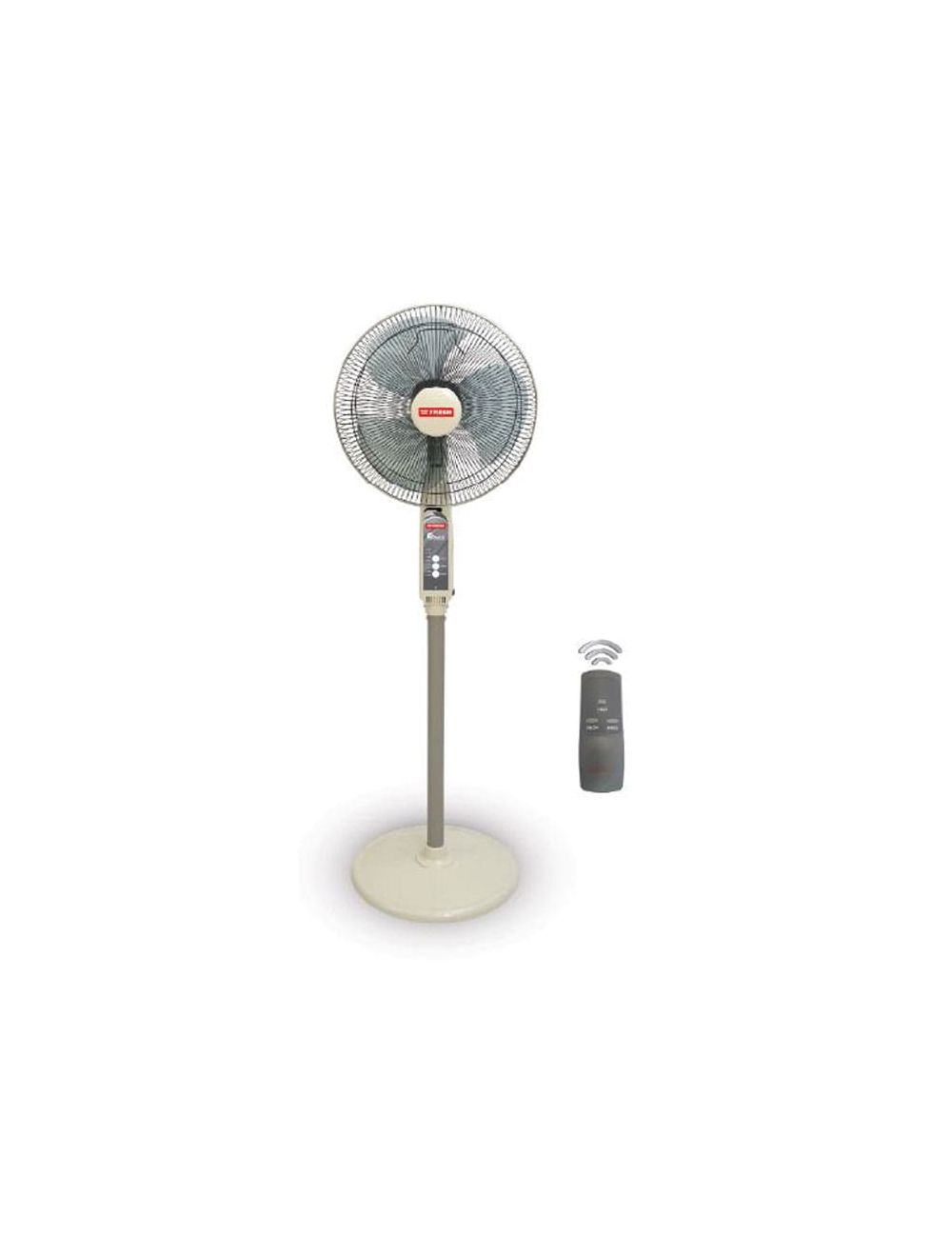 مروحة فريش 16 بوصة ستاند سمارت ريموت موديل 4491، 3 سرعات وتصميم عصري مع ضمان سنتين | Fresh 16 Inch Stand Smart Fan with Remote Control.