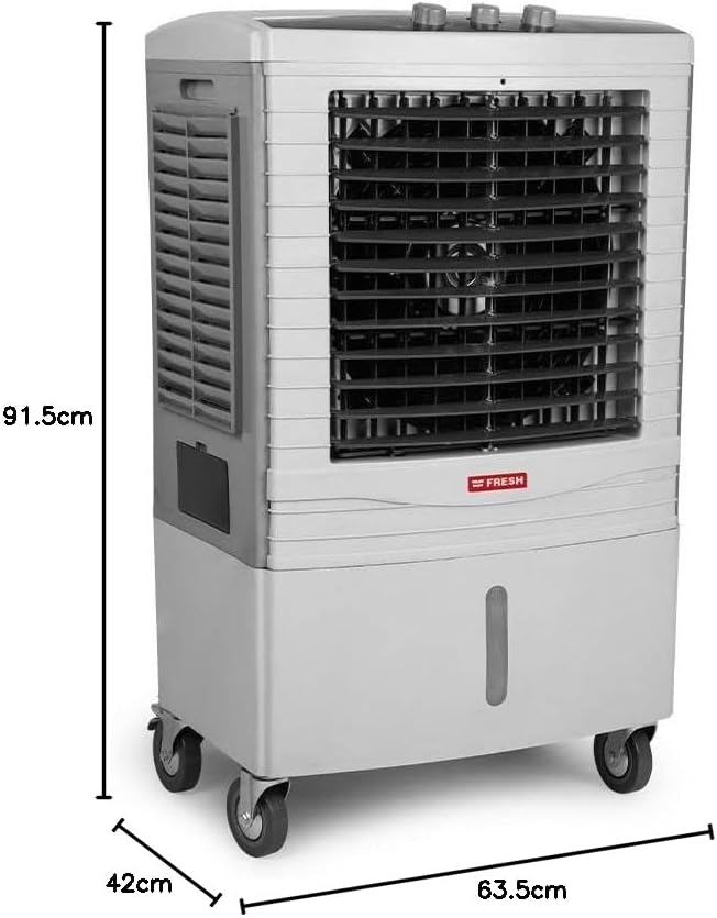 مبرد هواء فريش 50 لتر Victoria | Fresh Air Cooler FR-EL50M – تبريد فعال بـ 3 سرعات، تصميم عملي، عجلات للنقل، مثالي للشرفات والحدائق | Cairo Drop