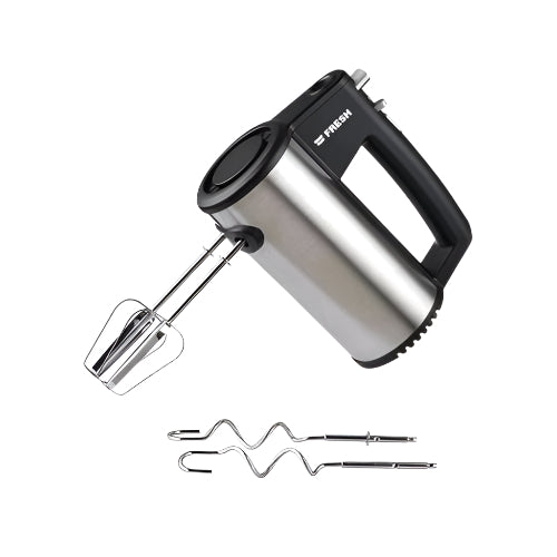 مضرب يدوي فريش HM-400 بقوة 400 واط لتجربة خلط مثالية وسرعات متعددة بتصميم معدني أنيق | Fresh Hand Stick Blender 400W Silver HM-400