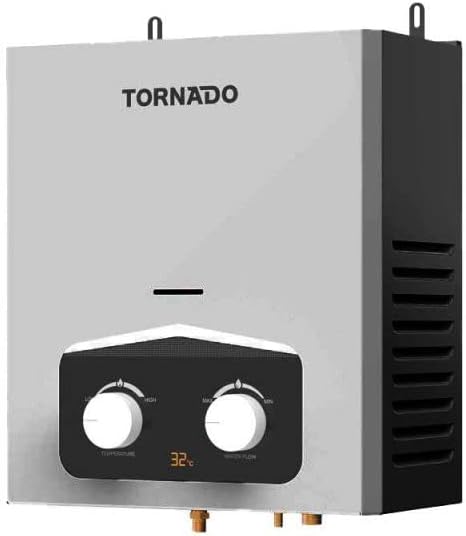 Tornado Gas Water Heater 6 liters without a chimney, natural gas, silver GH-6SN-S