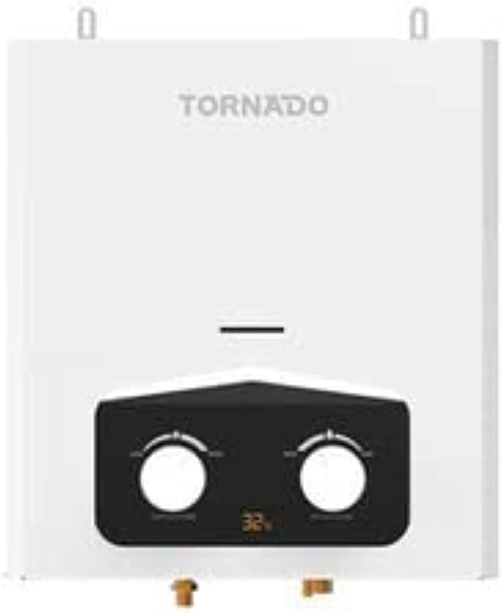 TORNADO Gas Water Heater 6 L No Chimney Natural Gas White GH-MP6SN-W