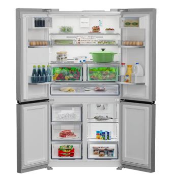 اشتري ثلاجة بيكو 565 لتر GNE134626ZXH اربعة ابواب نو فروست ستانلس ستيل بمبرد مياه وتقنية الانفرتر، شاشة ديجيتال وضمان Cairo Drop مع توصيل سريع.