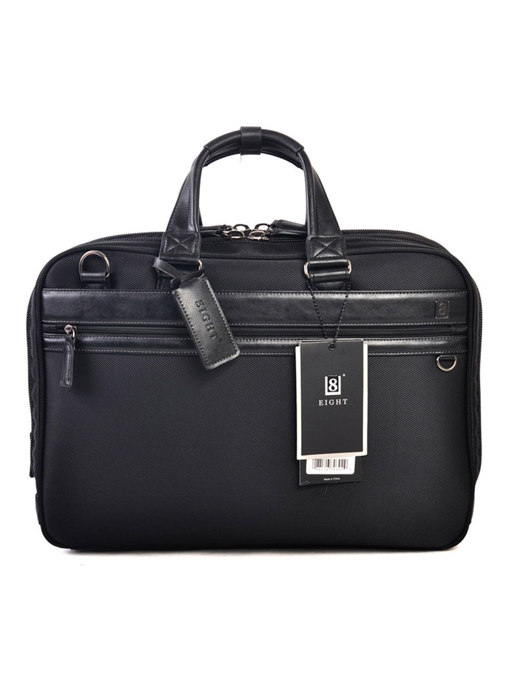 8 Eight Business Laptop Briefcase - 15.6" - GS-6703- 02T00 - Black