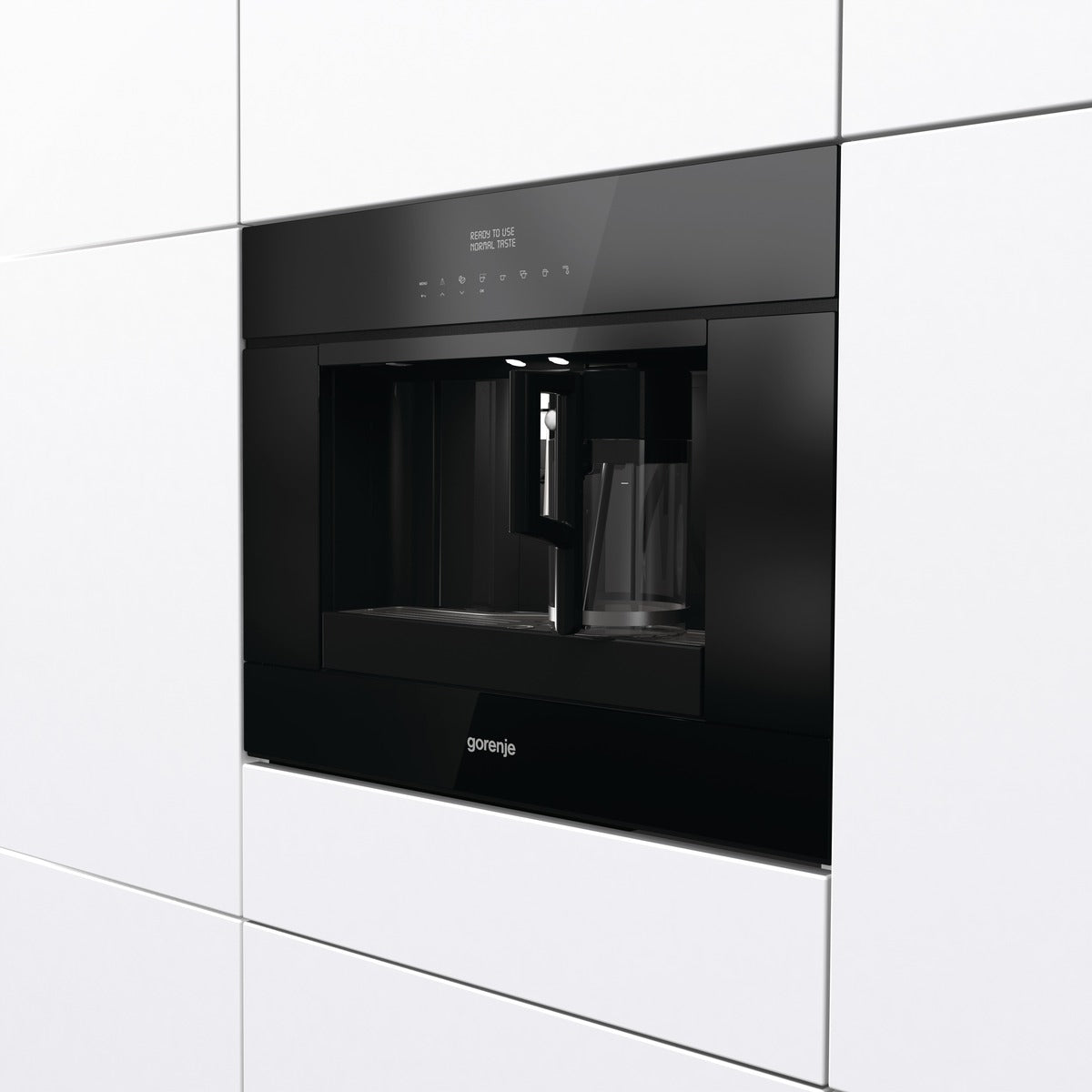 اكتشف ماكينة صنع القهوة gorenje CMA9200BG المدمجة مع مفاتيح لمس، مؤقت، 9 مستويات طحن، كابتشينو أوتوماتيكي، توصيل سريع وضمان من Cairo Drop.
