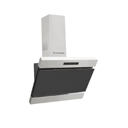 Ecomatic H6210FOT Built In Hood ايكوماتيك شفاط 60 سم ديكور كريستال استانلس * اسود