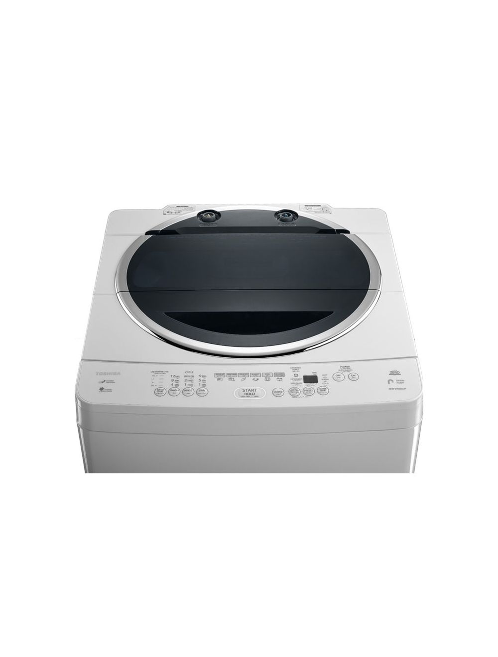 Toshiba Washing Machine 10Kg Top Loading Automatic with Pump - White - AEW-E1050SUP