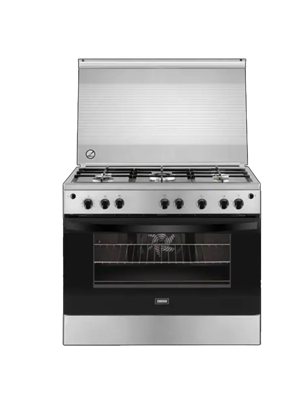 Zanussi Steel plus 5-Burner Cooker With Gas Oven And Hob - Zcg922a6xa - 6503