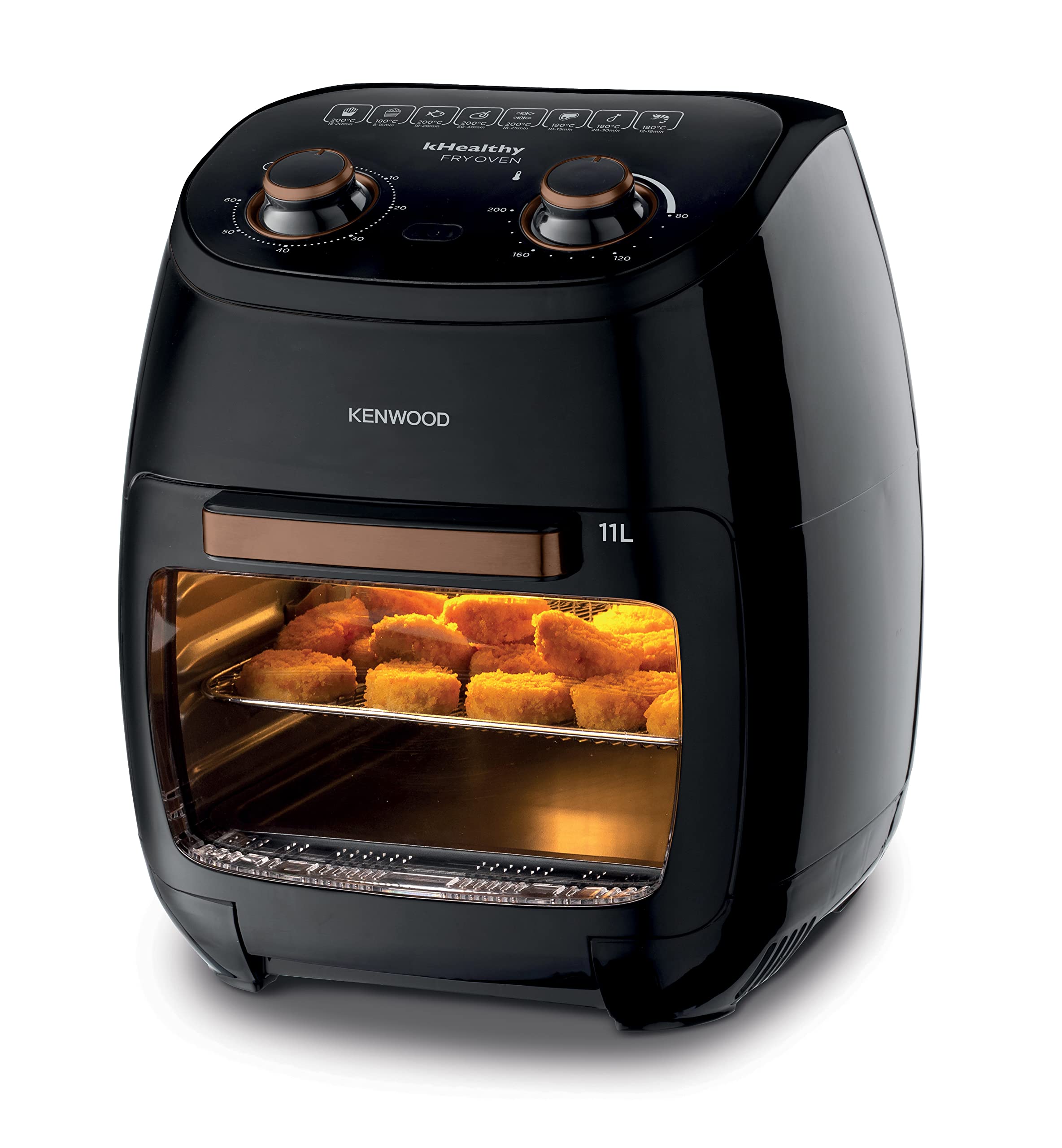 Kenwood hfp90 multifunction khealthy air fryer oven, 2000w, 11l capacity - ( Local warranty ) - 220v supply voltage and 50hz