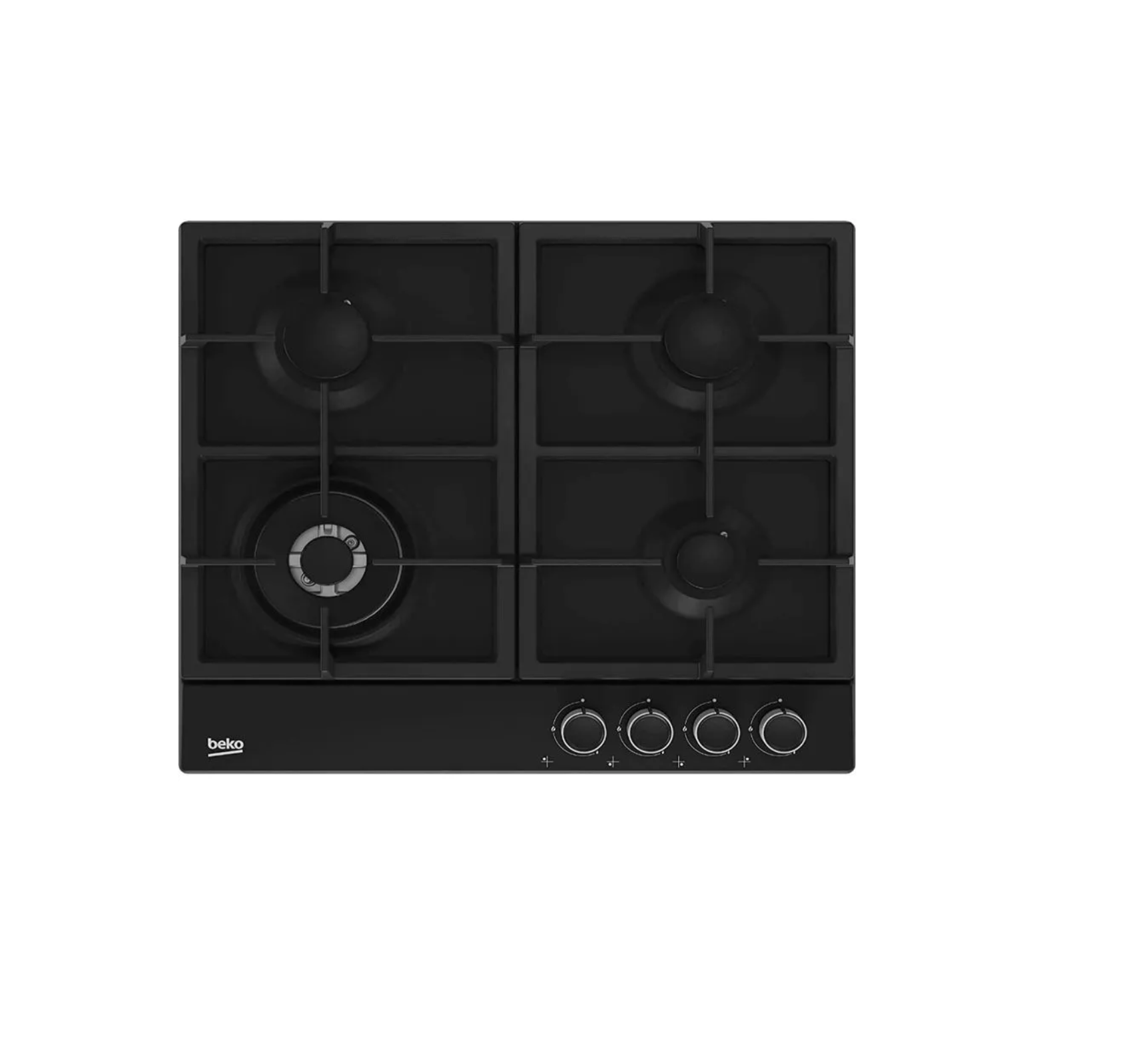 Beko built in gas hob 60cm 4 burner - integrated ignition hiaw 64225 bx