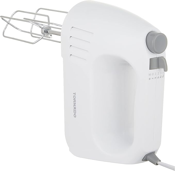 TORNADO HM-300T Hand Mixer White مضرب يدوي بقوة 300 وات من تورنيدو ابيض