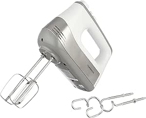 Tornado Hand Mixer 500 Watt - 5 Speeds - Turbo Speed - White - HM-500T