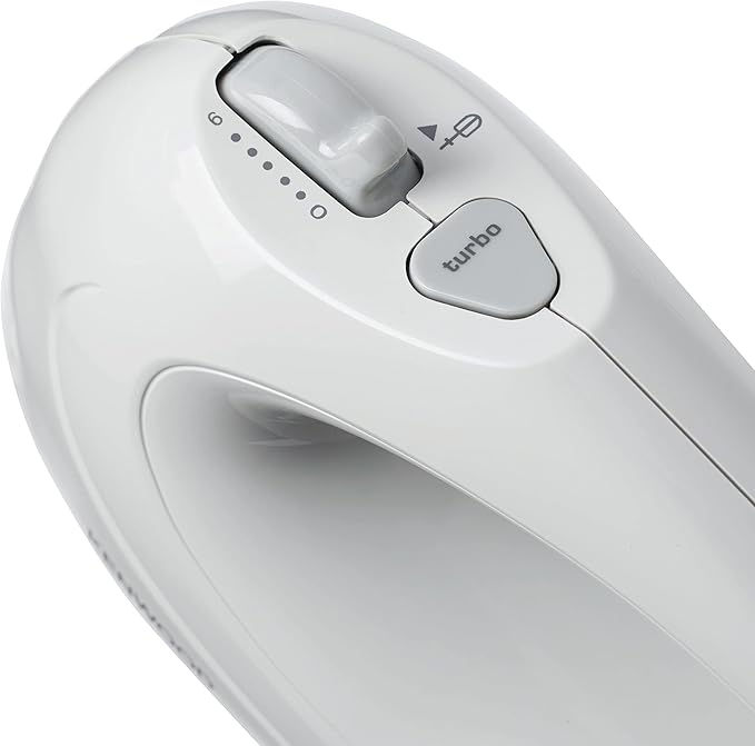 Kenwood HM330 Hand Mixer White خلاط يدوي 6 سرعات من كينوود، تربو، بلاستيك، ابيض