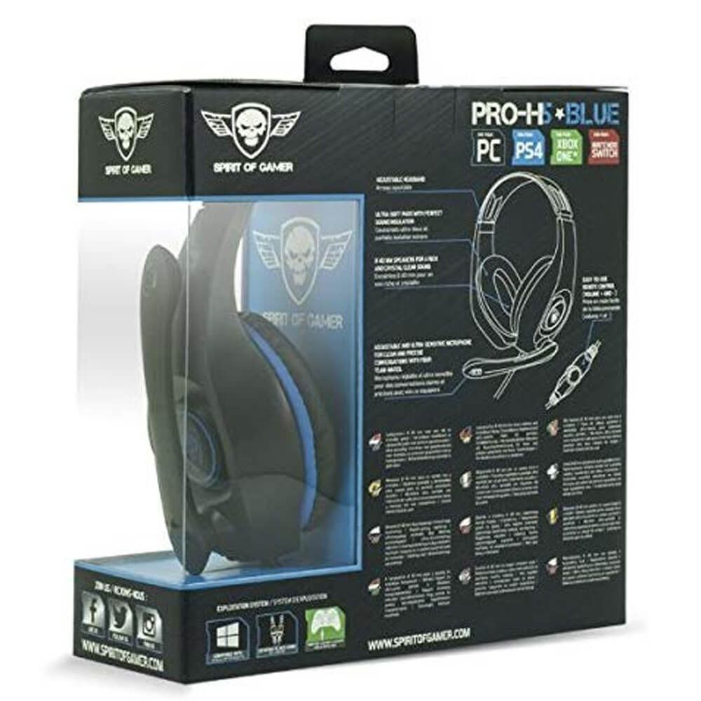 Spirit HP147 of Gamer PRO-H5 Gaming Headset - Blue