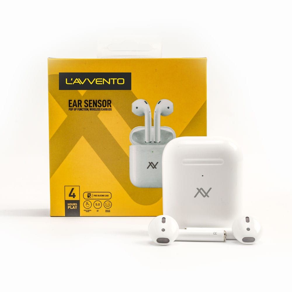 L'avvento (HP366) TWS Earbuds Bluetooth 5.0 with silicone Case - White HP366-1