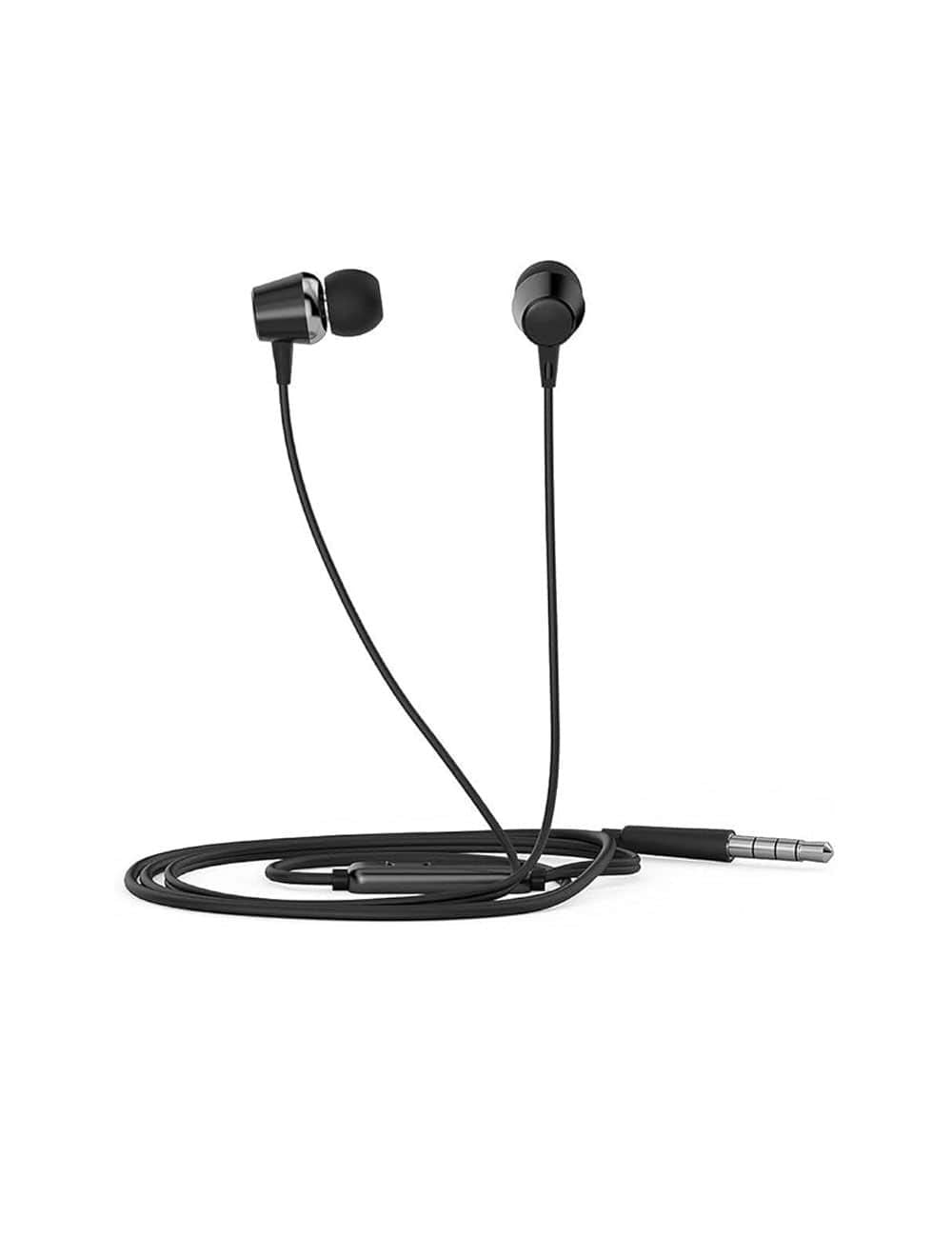 HP DHE-7000 3.5mm wired Earphone With Mic - Black HP540