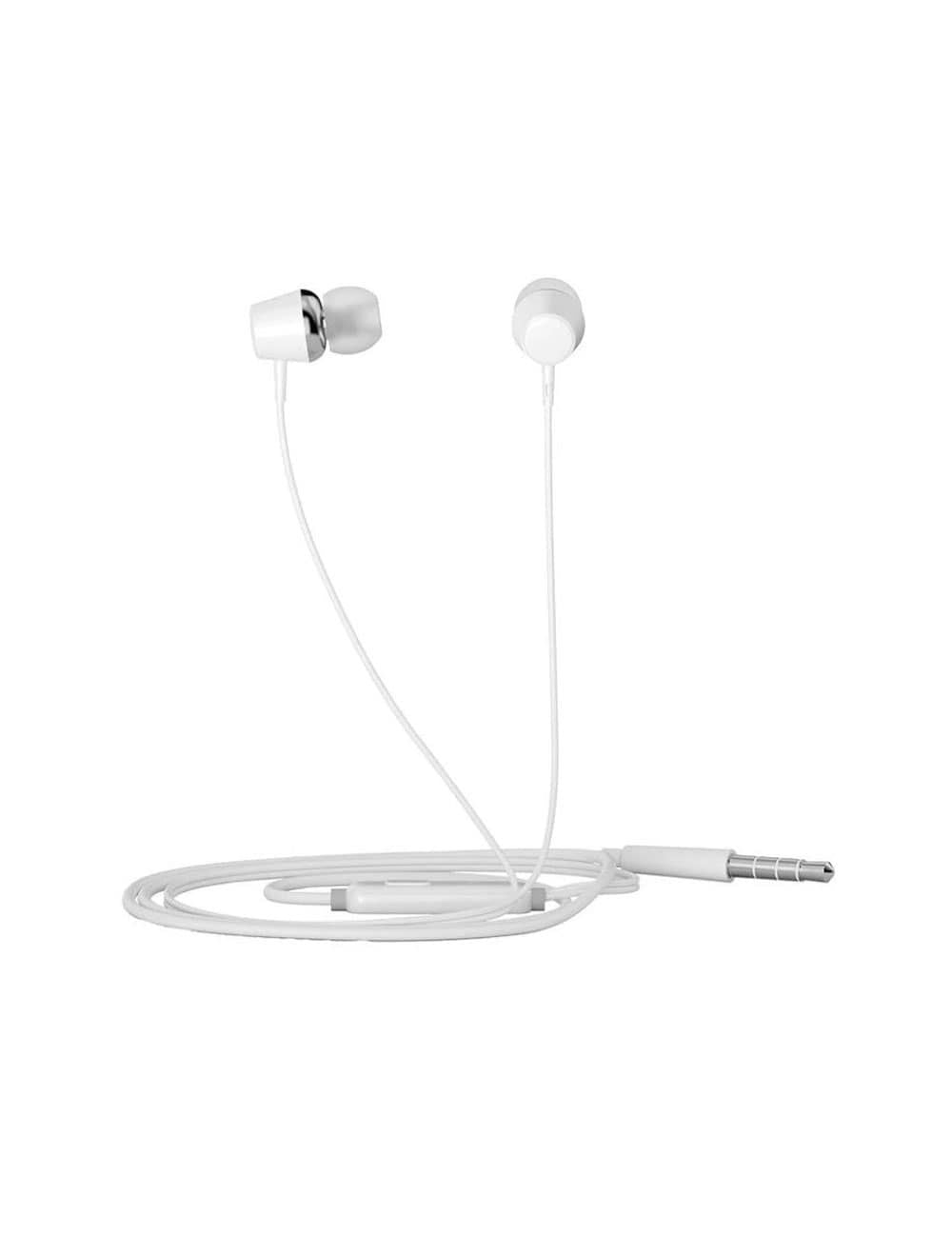 HP DHE-7000 3.5mm wired Earphone With Mic - White HP541