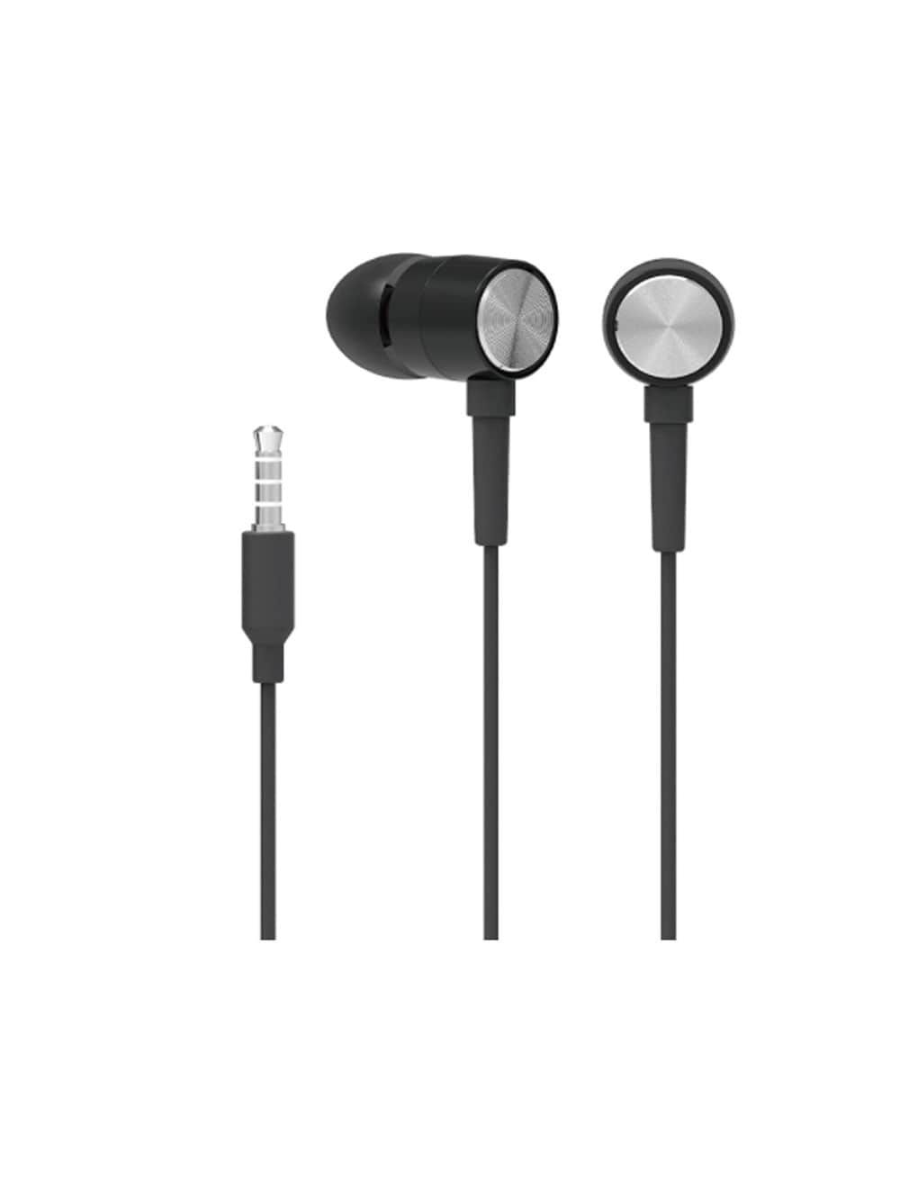 HP DHH-1111 3.5mm Wired Earphone With Mic - Black