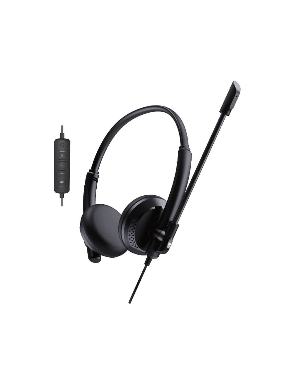 2B (HP563) Business USB Headphones with Microphone - Black