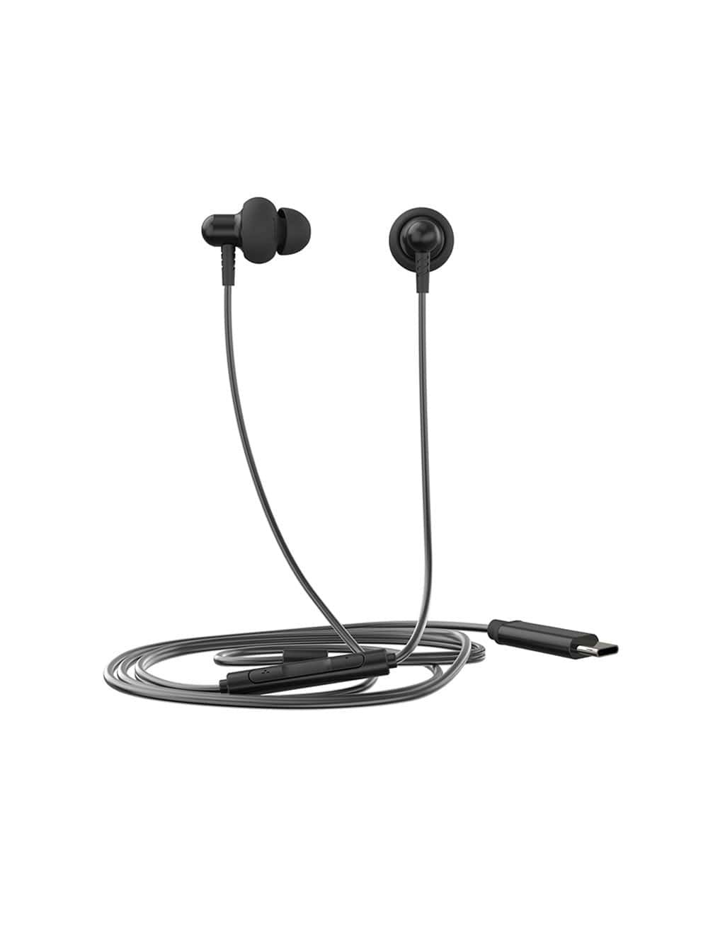 HP DHH-1126 Wired Type-C Earphone - Black HP566