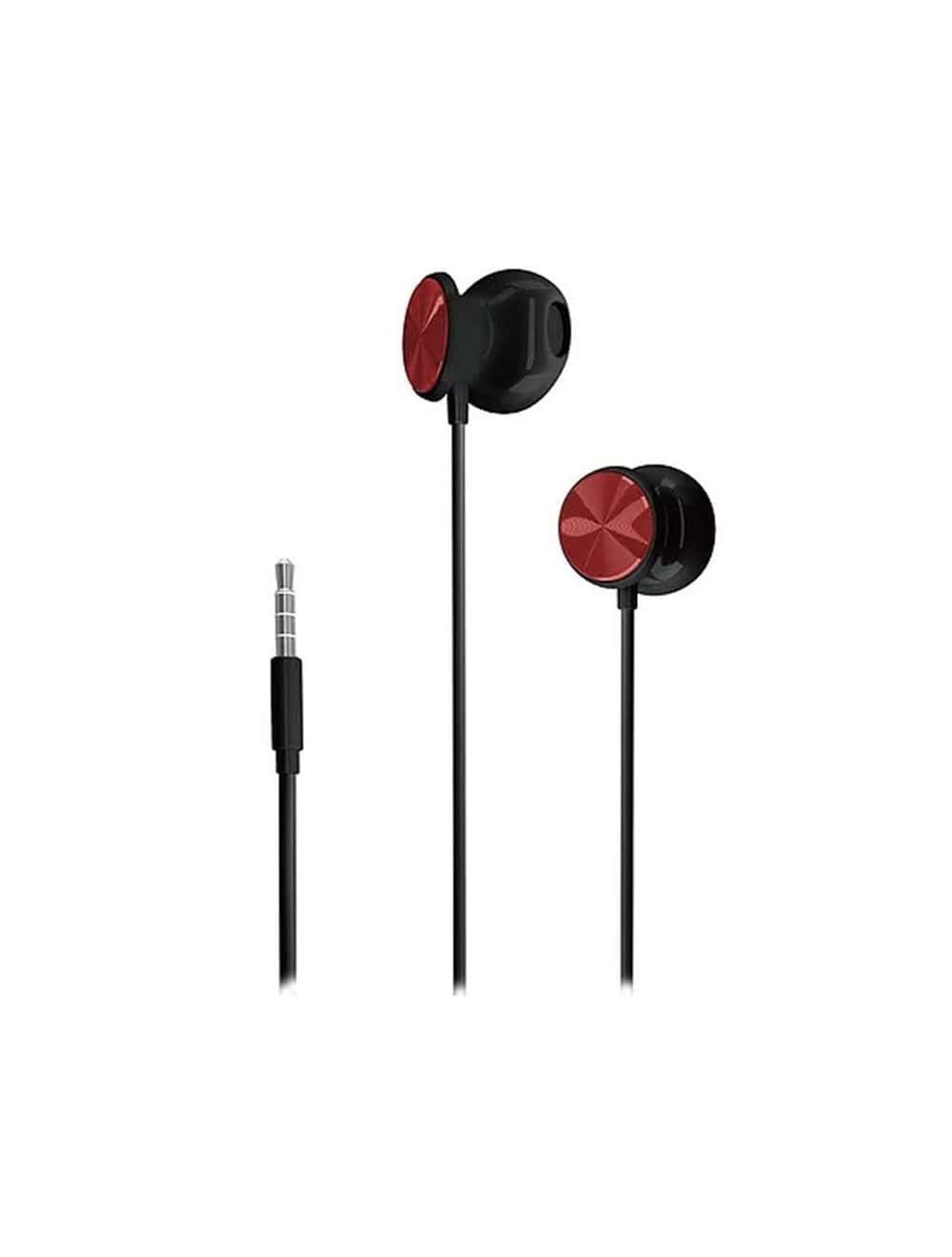 HP DHH-1112 3.5mm Wired Earphone With Mic - Black HP585