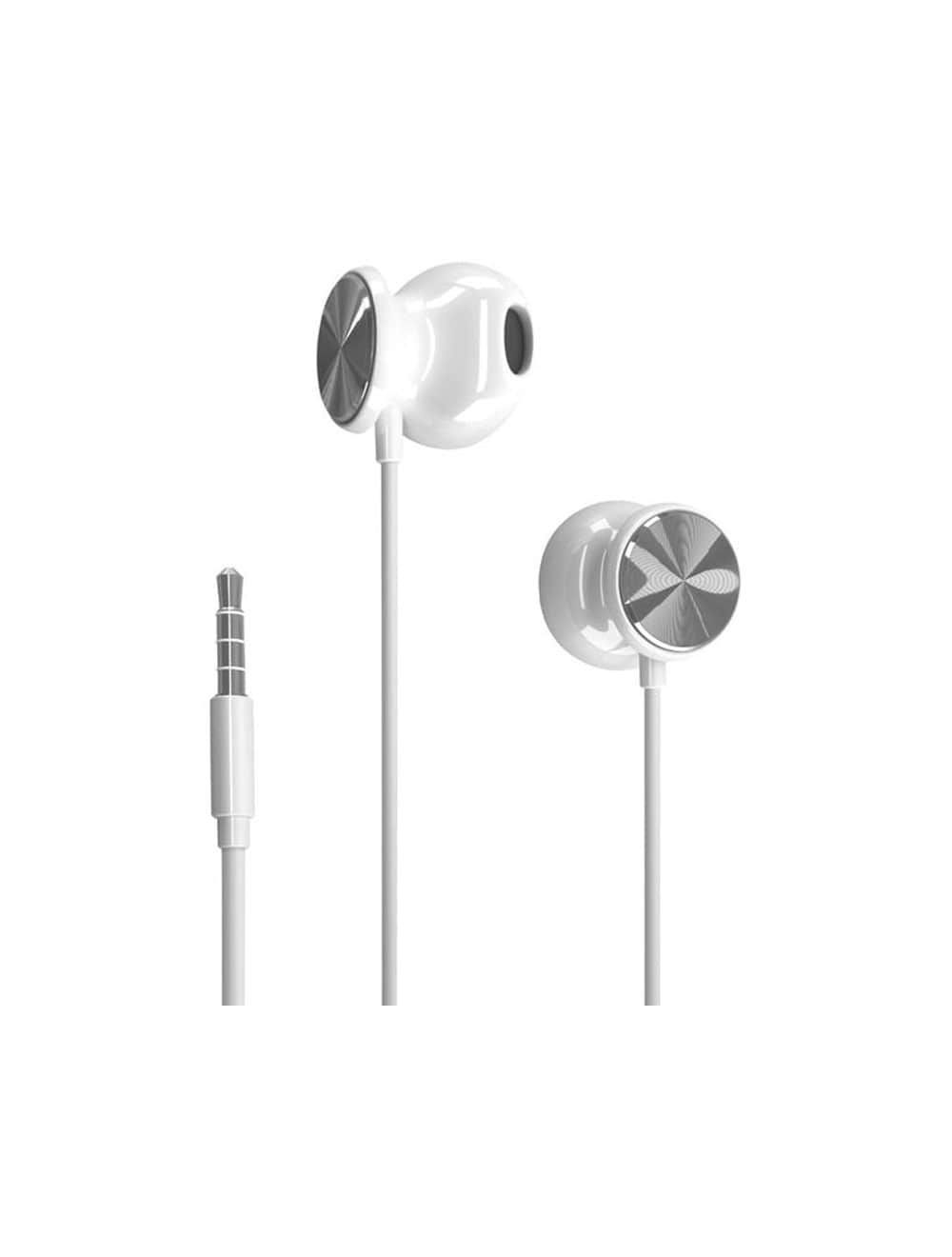 HP DHH-1112 3.5mm Wired Earphone With Mic - White