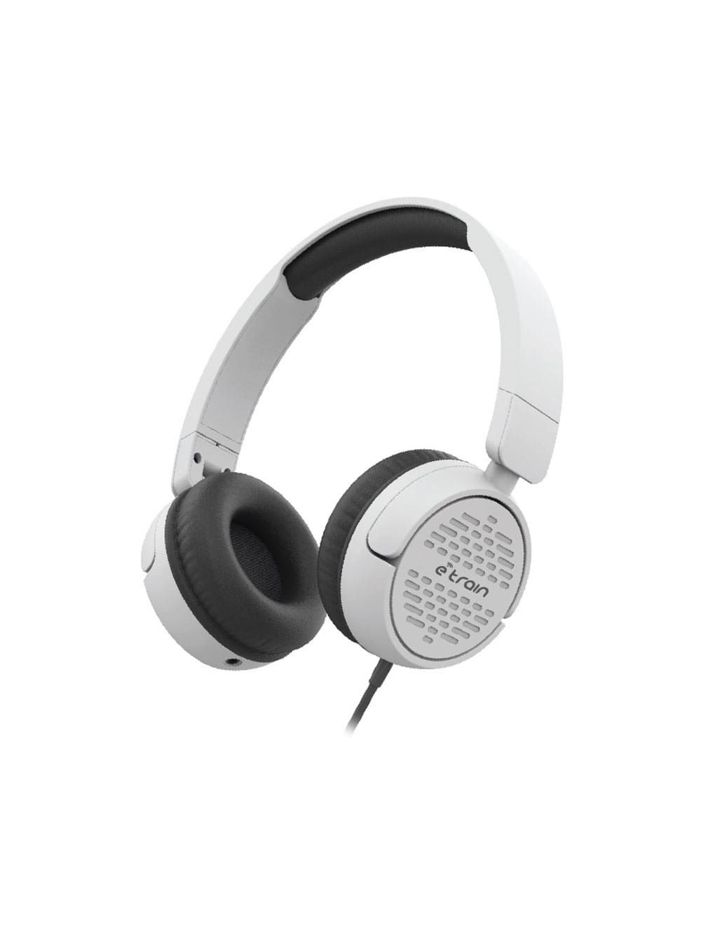 Etrain Wired Stereo Foldable Headphone with MIC, 1.5M, White HP63W