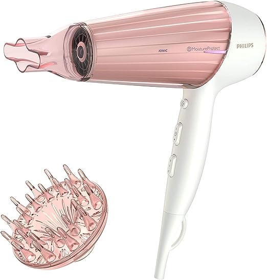 Philips DryCare Prestige Hair Dryer, 2300 Watt, White and Rose Gold - HP8281-00