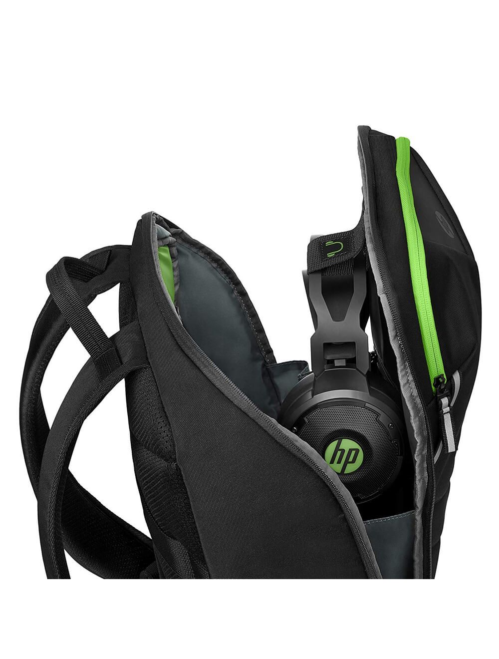 شنطة HP Pavilion Gaming 15.6" Backpack – Black, مقاومة للماء بحماية للأجهزة وجيوب متعددة مع ضمان سنة وتوصيل سريع من Cairo Drop.