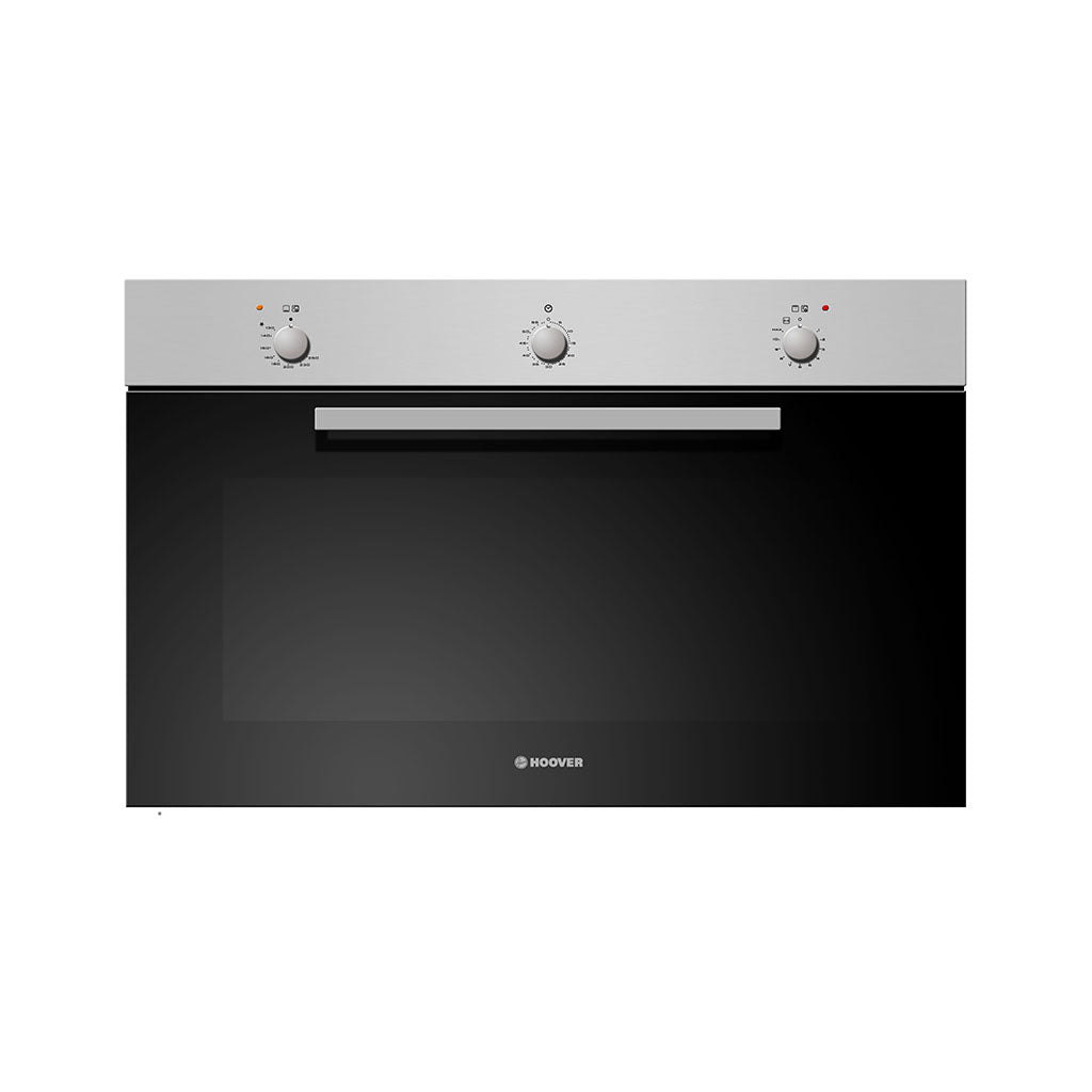 HOOVER Built-In Oven Gas - Electric Grill 90 cm 97 Liter In Stainless Steel Color With Cooling Fan HPG390/1X