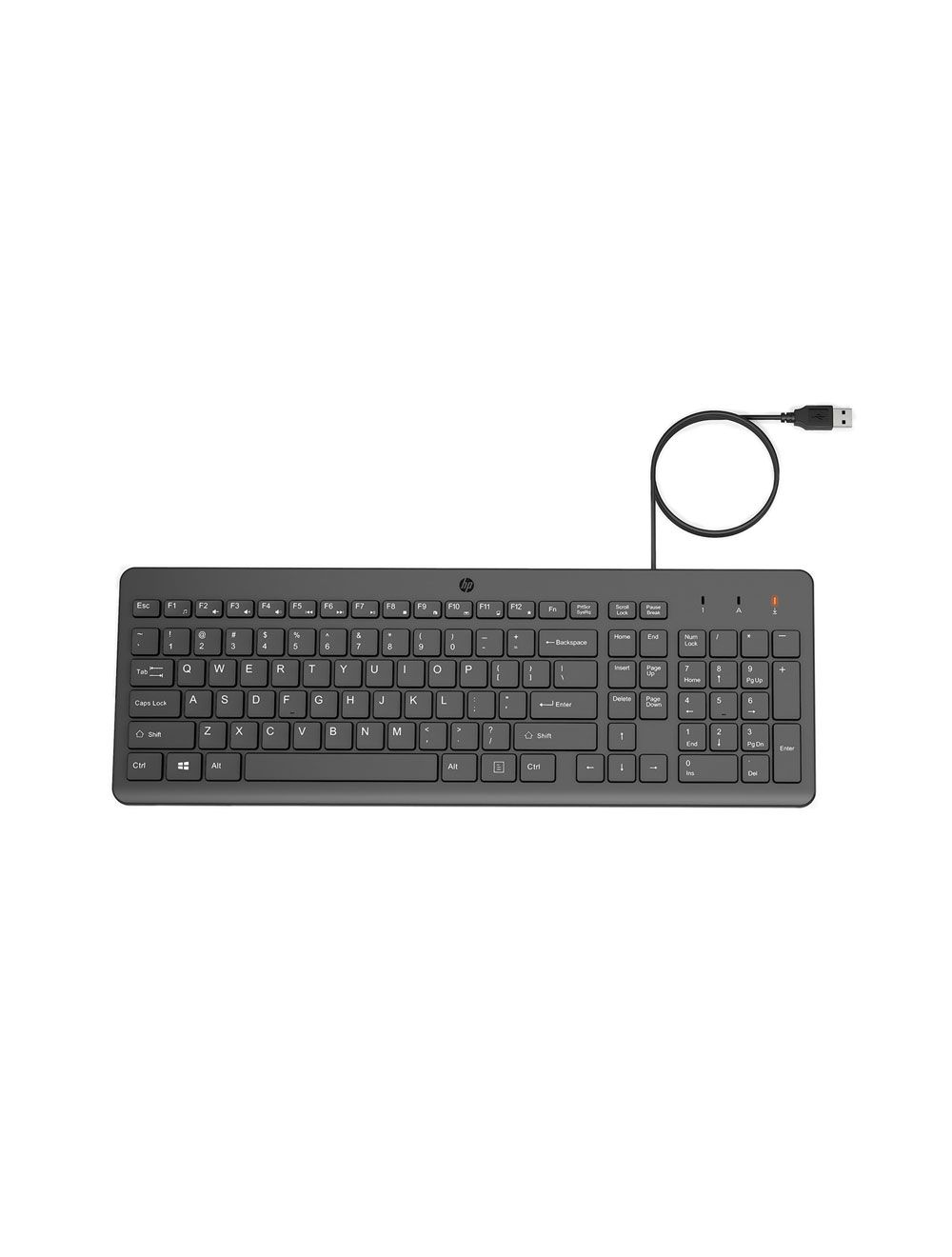 HP KB130 Wired Keyboard 150 664R5AA#ABV - Black