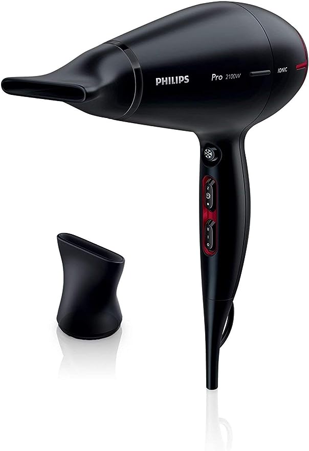 Philips Hair Dryer, 2100 Watt, Black/Red - HPS910