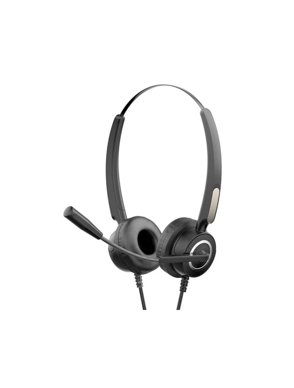 سماعة رأس HP DHE-8000 مع ميكروفون وضمان سنة، HP DHE-8000 wired headset with mic, 1-year warranty & fast delivery.