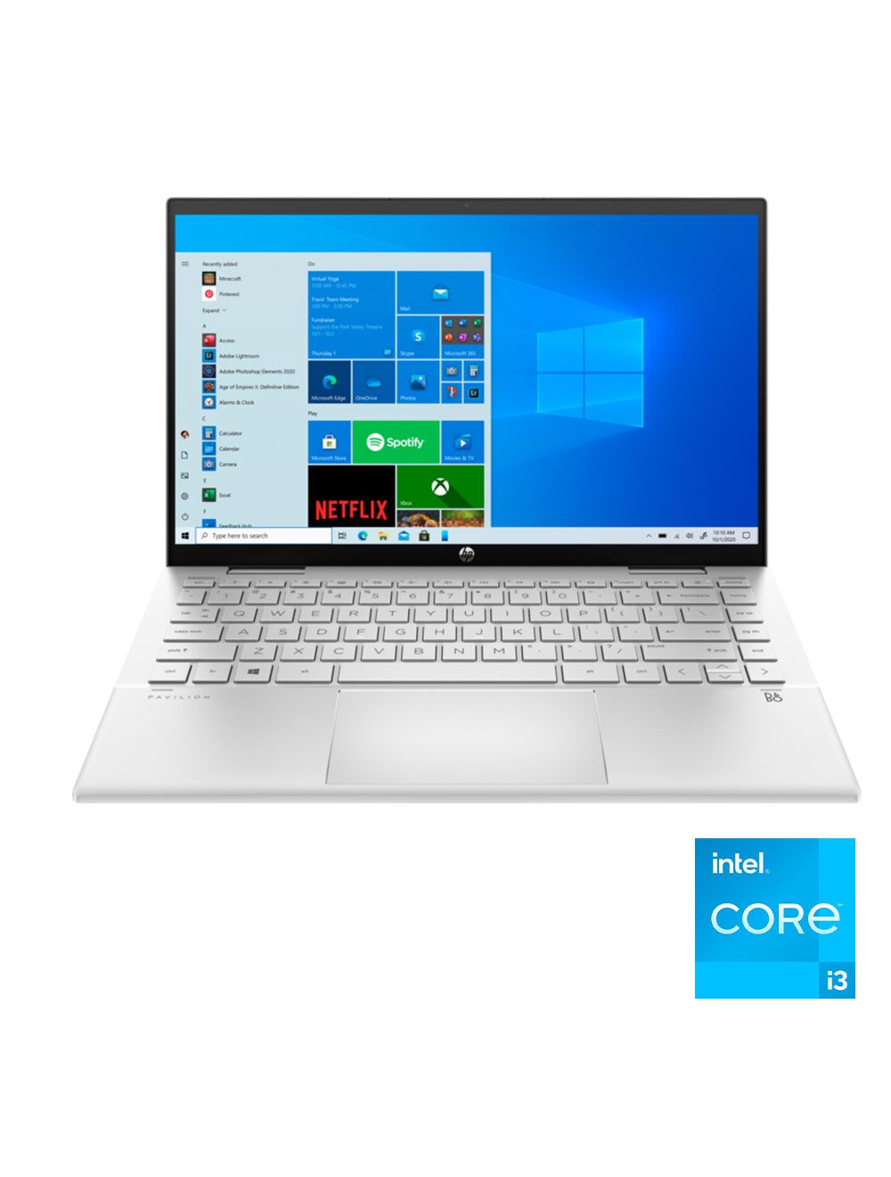 استمتع بتجربة laptop hp بافليون x360 تاتش 14 بوصة بمعالج i3 وSSD سريع مع تصميم قابل للتحويل وضمان سنة وتوصيل سريع منCairo Drop. Enjoy laptop hp Pavilion x360 14