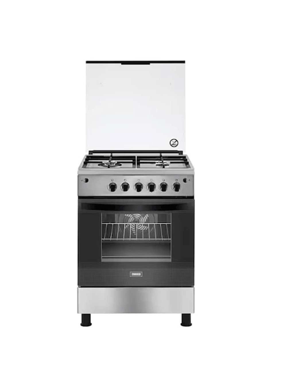 زانوسي HS126  بوتجاز غاز ستيل ماكس 60 سم 4 شعلات أمان كامل ستانلس ستيل - ZCG623A6XA
