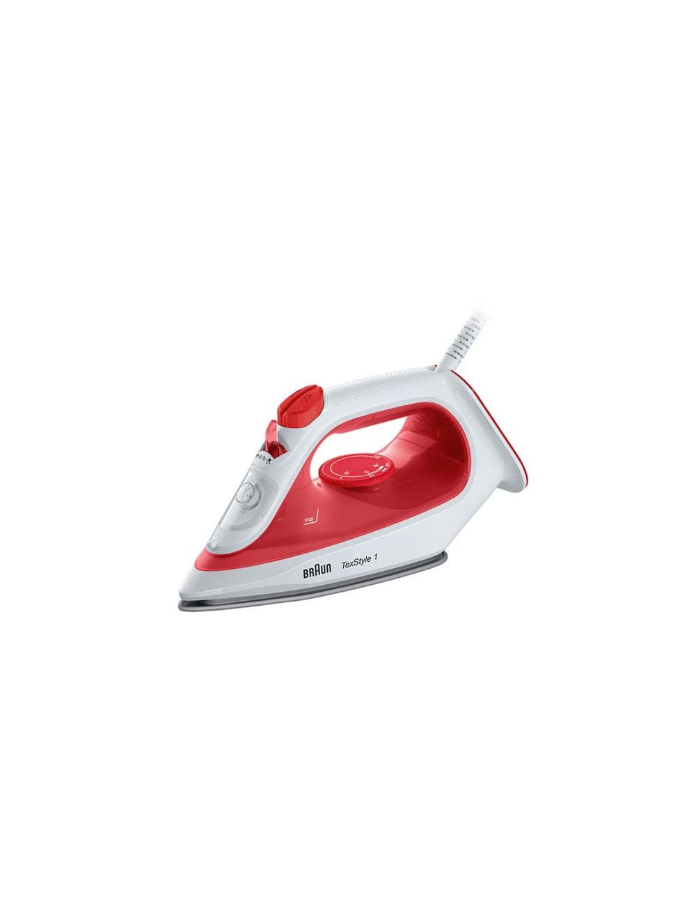 Braun Steam Iron 1900 Watt Non-stick Soleplate - Red - SI1019RD