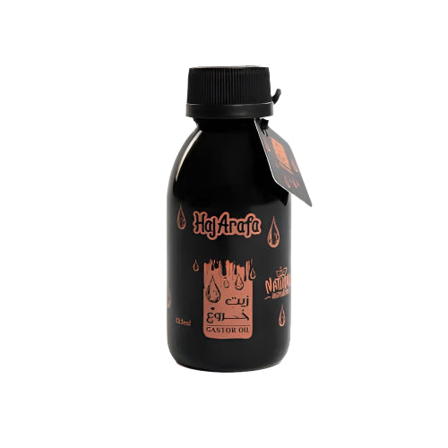 زيت خروع من حج عرفة لتكثيف الشعر والحواجب والرموش بتركيبة طبيعية غنية تغذي الجذور وتعزز النمو – natural castor oil for strong, thick hair.