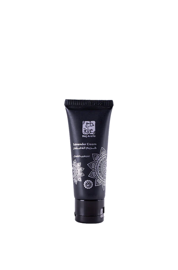 كريم اللافندر حج عرفة بتركيبته الغنية يمنح ترطيبًا وتفتيحًا طبيعيًا مع رائحة اللافندر المريحة. Hag Arafa Lavender Cream hydrates and brightens your skin naturally.