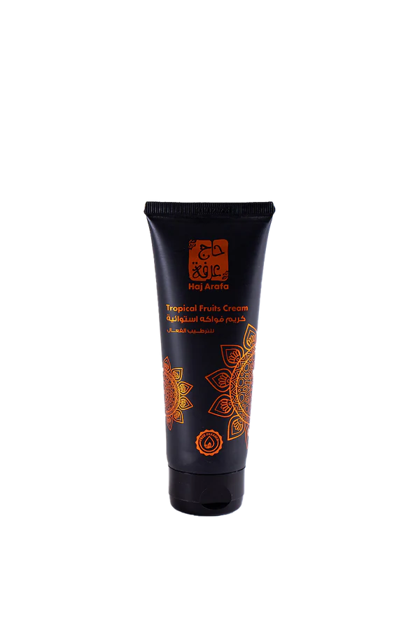 كريم الفواكه الاستوائية من حج عرفة يوفر ترطيبًا عميقًا وتفتيحًا للبشرة الجافة  – Hag Arafa Tropical Fruits Cream hydrates & brightens dry skin.