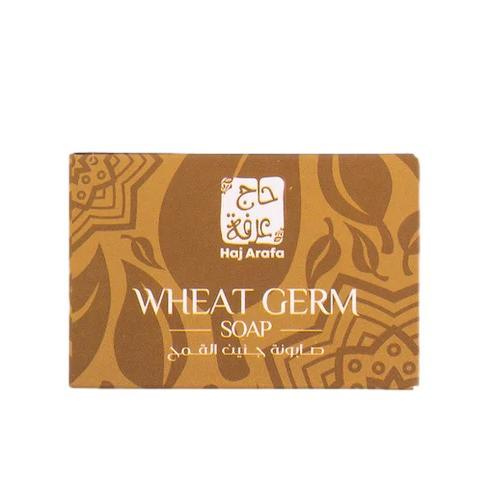 صابونة جنين القمح حج عارفة تغذي البشرة وتحارب التجاعيد بتركيبة طبيعية من فيتامين E. Hag Arafah Wheat Germ Soap for smooth youthful skin.