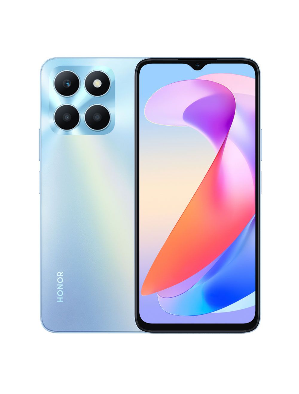 اشتري الآن موبايل honor x6a فضي بذاكرة 128 جيجا ورام 4 جيجا، شاشة 6.56 بوصة، بطارية 5200mAh، كاميرا 50MP. ضمان رسمي وتوصيل سريع.