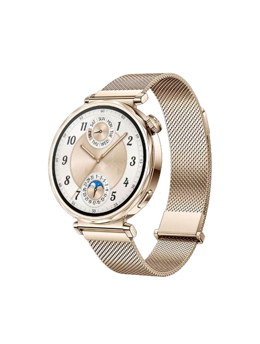 هواوي -ساعة ذكية- ذهبي بشاشة 41 مم وتقنيات تتبع الصحة والمكالمات | Huawei GT5 41mm Smartwatch Gold with health tracking and Bluetooth calling