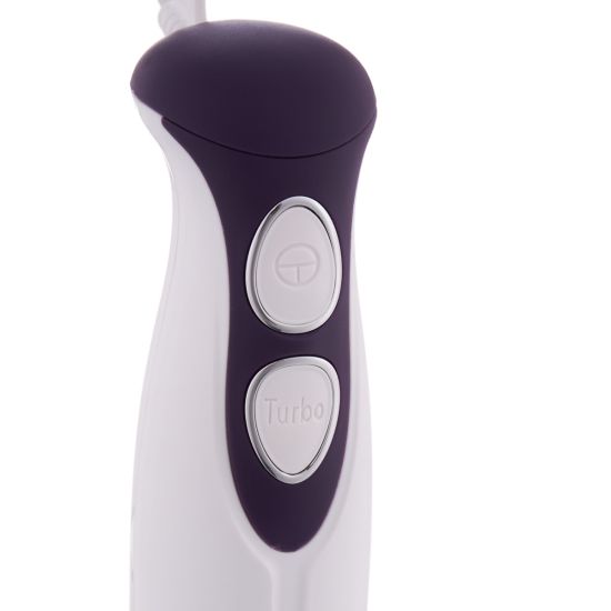 اشتري طقم خلاط يدوي أي دو 400 وات بنفسجي وأبيض - HBLG400-PR مع وعاء 800 مل وضمان رسمي | Buy IDO Hand Blender Set 400W, 800ml online in Egypt.