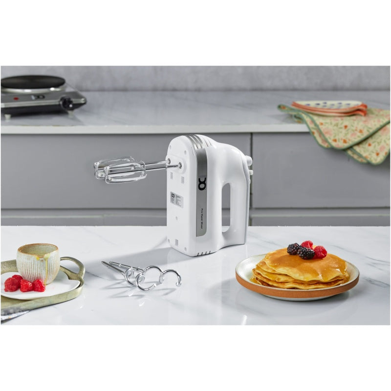 خلاط يدوي أي دو 500 وات أسود بخمس سرعات وزر تربو لتحكم مثالي في التحضير، تصميم قوي ومريح لكل استخداماتك – IDO Hand Mixer 500W Black with 5 speeds and turbo button.